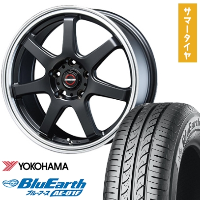 BluEarth - 185/60R15 夏タイア 銀輪4本仕かける シエンタ 5穴/100 YOKOHAMA 青味地びた AE-01F BLEST ユーロ神通力 印字機S-07 15in