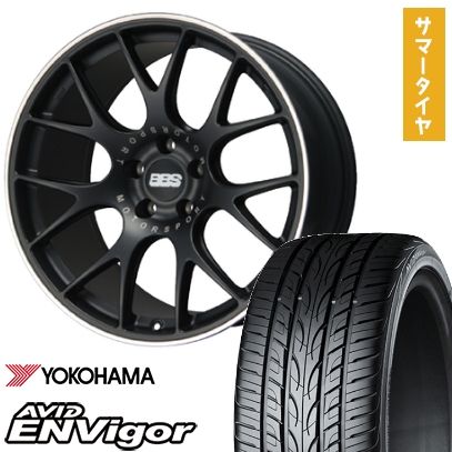 235/40R19 夏タイヤ ホイール4本セット YOKOHAMA エイビッド エンビガーS321 (5/114車用) BBS GERMANY BBS CH-R サテンブラック 19インチ