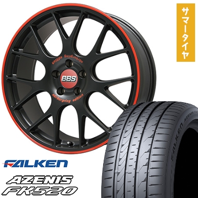 AZENIS - 245/40R19 夏タイア 車輪4本仕掛ける FALKEN アゼニス FK520L (5/114車用) BBS GERMANY BBS CH-R ニュルブルクリンク ～版 19in 夏タイヤ、ホイールセット-自動車