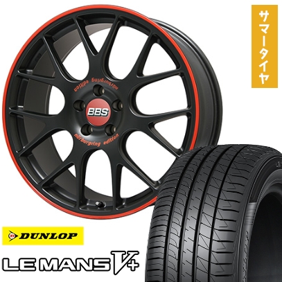 225/45R19 夏タイヤ ホイール4本セット DUNLOP ルマン V+(ファイブプラス) (5/114車用) BBS GERMANY BBS CH-R ニュルブルクリンク エディション 19インチ