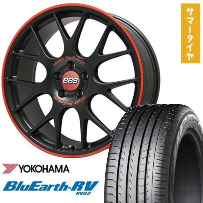 225/40R19 夏タイヤ ホイール4本セット YOKOHAMA ブルーアース RV-03 (5/114車用) BBS GERMANY BBS CH-R ニュルブルクリンク エディション 19インチ