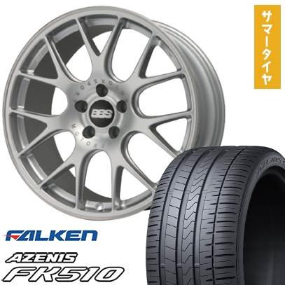 215/35R19 夏タイヤ ホイール4本セット FALKEN アゼニス FK510 (5/114車用) BBS GERMANY BBS CH-R ブリリアントシルバー 19インチ