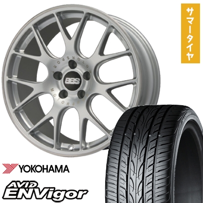 235/40R19 夏タイヤ ホイール4本セット YOKOHAMA エイビッド エンビガーS321 (5/114車用) BBS GERMANY BBS CH-R ブリリアントシルバー 19インチ