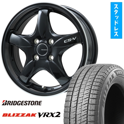 165/55R15 スタッドレス タイヤホイールセット ブリヂストン VRX2 165/55R15 スタッドレス&ホイール 4本セット ブリヂストンVRX2 ① 165