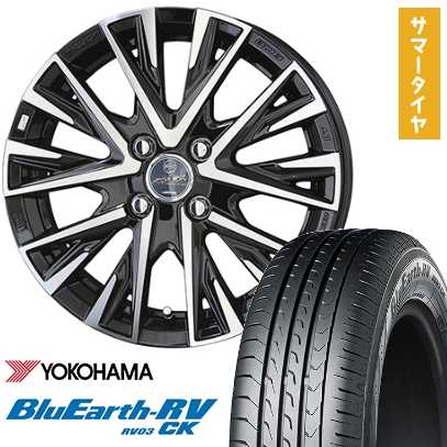 BluEarth - 145/80R13 夏タイア 車輪4本仕掛ける YOKOHAMA 青碧地びた RV-03CK (軽自動車用) KYOHO 平手打ち レジーナ 13in 夏タイヤ、ホイールセット-自動車