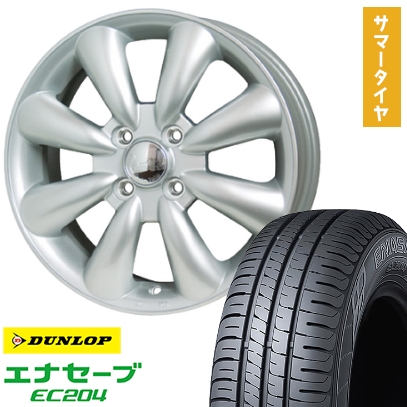 エナセーブ 145/80R13 夏タイヤ ホイール4本セット DUNLOP EC204 (軽 