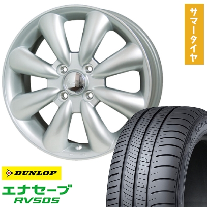 165/65R14 夏タイヤ ホイール4本セット DUNLOP エナセーブ RV505 (軽自動車用) HOT STUFF ララパーム KC-8 14インチ