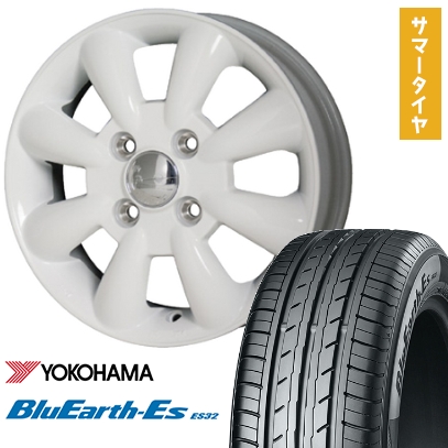 155/65R14 夏タイヤ ホイール4本セット N-BOX タントカスタム ワゴンR YOKOHAMA ブルーアース ES32 HOT STUFF ララパーム KC-8 14インチ