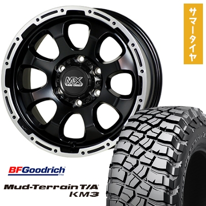 35X12.5R17 夏タイヤ ホイール4本セット BFグッドリッチ マッドテレーンT/A KM3 (6/139車用) HOT STUFF マッドクロス グレイス 17インチ