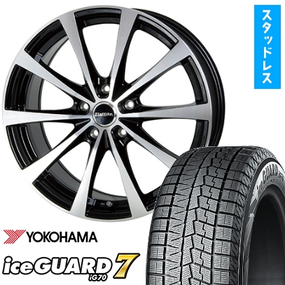 225/45R18 スタッドレスタイヤ ホイール4本セット (5/100車用) ヨコハマ アイスガード セブンIG70 HOT STUFF ラフィット LE-03【限定】 18インチ