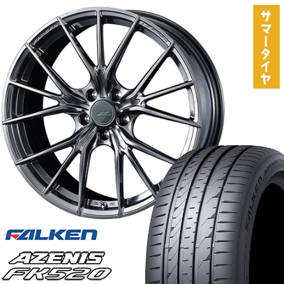 225/45R18 夏タイヤ ホイール４本セット (5/114車用) FALKEN アゼニス FK520L ウェッズ F-ZERO FZ-1 18インチ