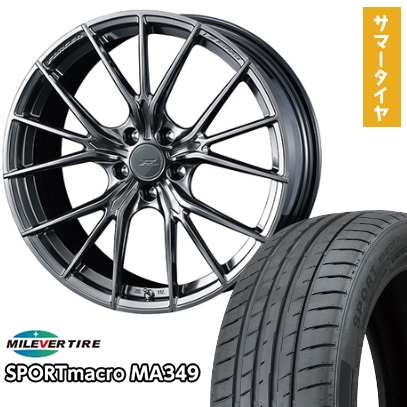 235/55R18 夏タイヤ ホイール4本セット MILEVER スポーツマクロ MA349 (5/114車用) WEDS F-ZERO FZ-1 18インチ