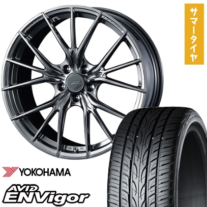 235/55R18 夏タイヤ ホイール４本セット (5/114車用) YOKOHAMA エイビッド エンビガーS321 ウェッズ F-ZERO FZ-1 18インチ