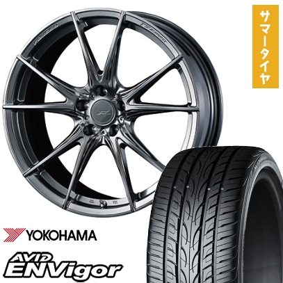 235/55R18 夏タイヤ ホイール４本セット (5/114車用) YOKOHAMA エイビッド エンビガーS321 ウェッズ F-ZERO FZ-2 18インチ