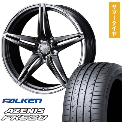 225/45R18 夏タイヤ ホイール４本セット (5/114車用) FALKEN アゼニス FK520L ウェッズ F-ZERO FZ-3 18インチ