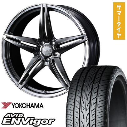 235/55R18 夏タイヤ ホイール４本セット (5/114車用) YOKOHAMA エイビッド エンビガーS321 ウェッズ F-ZERO FZ-3 18インチ