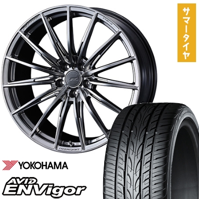 235/55R18 夏タイヤ ホイール４本セット (5/114車用) YOKOHAMA エイビッド エンビガーS321 ウェッズ F-ZERO FZ-4 18インチ