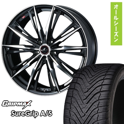 グリップマックス 225/55R19 オールシーズンタイヤ ホイール4本セット