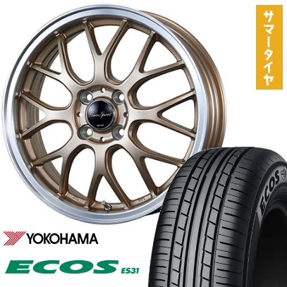 ECOS 165/55R14 夏タイヤ ホイール4本セット YOKOHAMA エコス ES31 (軽 