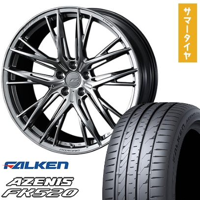235/55R19 夏タイヤ ホイール4本セット FALKEN アゼニス FK520L (5/114車用) ウェッズ F-ZERO FZ-5 19インチ