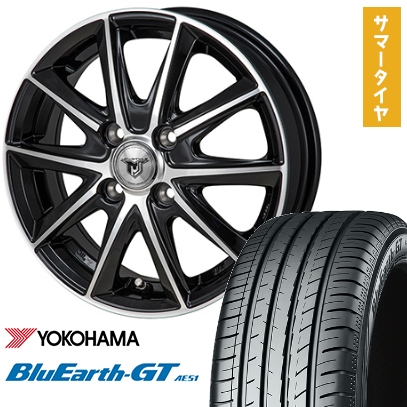 185/65R14 夏タイヤ ホイール4本セット YOKOHAMA ブルーアース GT AE51 (4/100車用) MONZA JPスタイル MJ01 14インチ