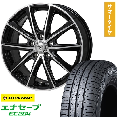 225/50R18 夏タイヤ ホイール4本セット DUNLOP エナセーブ EC204 (5/114車用) MONZA JPスタイル MJ01 18インチ