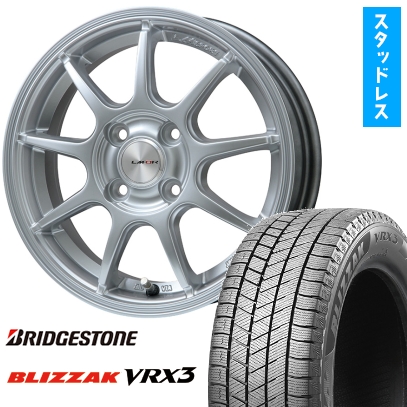 175/60R16 スタッドレスタイヤ ホイール4本セット クロスビー/イグニス BRIDGESTONE ブリザック VRX3 レアマイスター LMスポーツLM-QR 16インチ