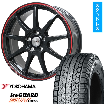 215/70R16 スタッドレスタイヤ ホイール4本セット YOKOHAMA アイスガード SUV G075 (5/114車用) LEHRMEISTER LMスポーツLM-QR 16インチ