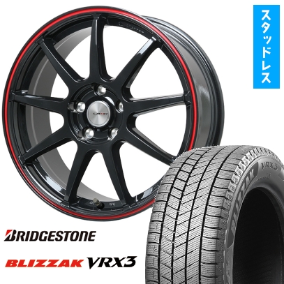 205/60R16 スタッドレスタイヤ ホイール4本セット BRIDGESTONE ブリザック VRX3 (5/100車用) LEHRMEISTER LMスポーツLM-QR 16インチ