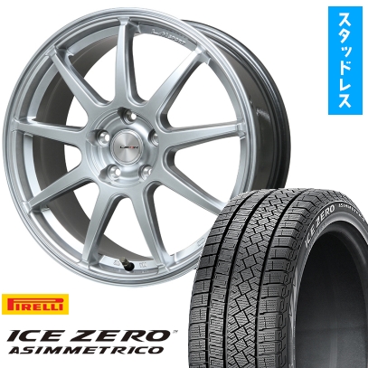 ICE ASIMMETRICO - 215/60R16 スタッドレスタイヤ 車輪4本仕掛ける ジャケット冠/見澄ますX用 PIRELLI 冬季 アイスゼロアシンメトリコ LEHRMEISTER LM運動競技LM-QR 16in 自動車-タイヤ、ホイール