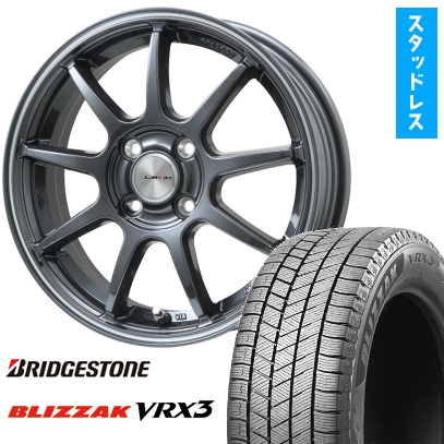 195/65R16 スタッドレスタイヤ ホイール4本セット ライズ/ロッキー（ガソリン） BRIDGESTONE ブリザック VRX3 LEHRMEISTER LMスポーツLM-QR 16インチ