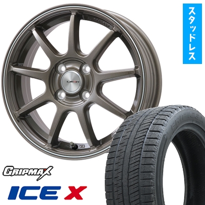 Ice X 185/55R16 スタッドレスタイヤ ホイール4本セット GRIPMAX 