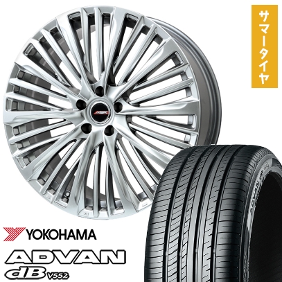 235/50R20 夏タイヤ ホイール4本セット YOKOHAMA アドバン dB V552 (5/114車用) PREMIX MER-X(R14ボルト) 20インチ