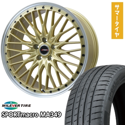 245/35R20 夏タイヤ ホイール4本セット MILEVER スポーツマクロ MA349 