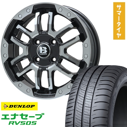 155/65R14 夏タイヤ ホイール4本セット N-BOX タントカスタム ワゴンR DUNLOP エナセーブ RV505 BIGWAY B-LUGNAS FRD 14インチ
