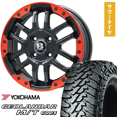 165/65R14 夏タイヤ ホイール４本セット ヨコハマ ジオランダー M/T G003 ビッグウエイ B-LUGNAS FRD 14インチ