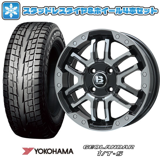 215/65R16 スタッドレスタイヤ ホイール4本セット アルファード/ヴェルファイア等 YOKOHAMA ジオランダー I/T-S G073 BIGWAY B-LUGNAS FRD 16インチ