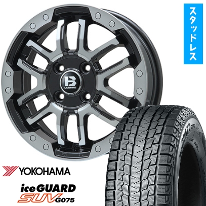 215/70R16 スタッドレスタイヤ ホイール4本セット YOKOHAMA アイスガード SUV G075 (5/114車用) BIGWAY B-LUGNAS FRD 16インチ