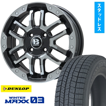 215/65R16 スタッドレスタイヤ ホイール4本セット アルファード/ヴェルファイア等 DUNLOP ウインターマックス 03 WM03 BIGWAY B-LUGNAS FRD 16インチ