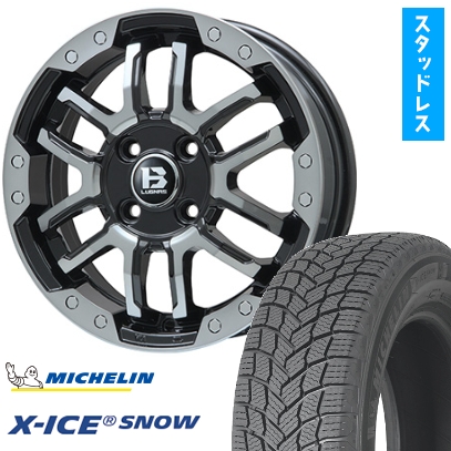 X-ICE - 215/65R16 スタッドレスタイヤ 車輪4本仕掛ける アルファード/ヴェルファイア等 MICHELIN エックス内燃機関 白いもの BIGWAY B-LUGNAS FRD 16in 自動車-車、バイク、自転車