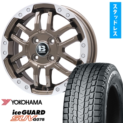 235/70R16 スタッドレスタイヤ ホイール4本セット YOKOHAMA アイスガード SUV G075 (5/114車用) BIGWAY B-LUGNAS FRD 16インチ