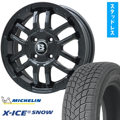 195/65R16 スタッドレスタイヤ ホイール4本セット ライズ/ロッキー（ガソリン） MICHELIN エックスアイス スノー BIGWAY B-LUGNAS FRD 16インチ