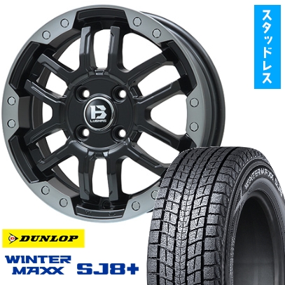 235/70R16 スタッドレスタイヤ ホイール4本セット DUNLOP ウインターマックス SJ8+ (5/114車用) BIGWAY B-LUGNAS FRD 16インチ