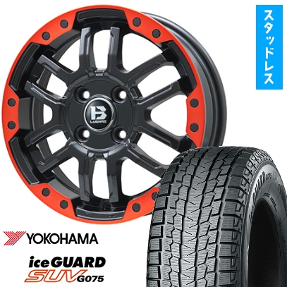 235/70R16 スタッドレスタイヤ ホイール4本セット YOKOHAMA アイスガード SUV G075 (5/114車用) BIGWAY B-LUGNAS FRD 16インチ