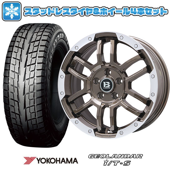 215/60R17 スタッドレスタイヤ ホイール4本セット YOKOHAMA ジオランダー I/T-S G073 (5/114車用) BIGWAY B-LUGNAS FRD 17インチ
