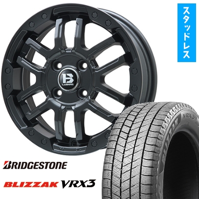205/50R17 スタッドレスタイヤ ホイール4本セット ブリヂストン ブリザック VRX3 (4/100車用) BIGWAY B-LUGNAS FRD 17インチ