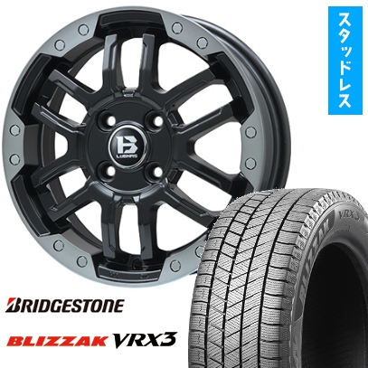 205/50R17 スタッドレスタイヤ ホイール4本セット ブリヂストン ブリザック VRX3 (4/100車用) BIGWAY B-LUGNAS FRD 17インチ