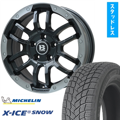 X-ICE - 225/60R17 スタッドレスタイヤ 車輪4本仕掛ける MICHELIN エックス内燃機関 白いもの (5/114車用) BIGWAY B-LUGNAS FRD 17in 車、バイク、自転車-冬タイヤ、ホイールセット-自動車