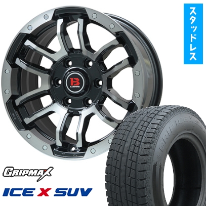 Ice X 265/60R18 スタッドレスタイヤ＆ホイール4本セット GRIP MAX