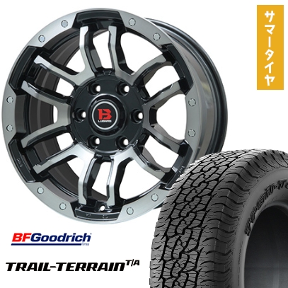 BFグッドリッチ - 285/60R18 夏タイア 銀輪4本仕かける トレールテレーンT/A ORBL (6/139車用) BIGWAY B-LUGNAS FRD 18in